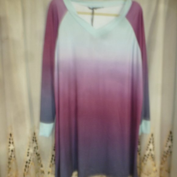 NWT Lily by Firmiana Plus Size Long Sleeve Tunic Sz 4XL - Picture 2 of 9